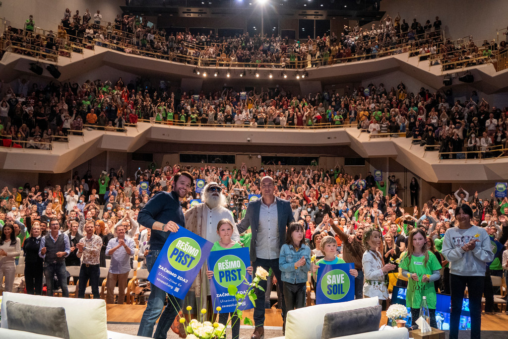 Un acto público en Eslovenia